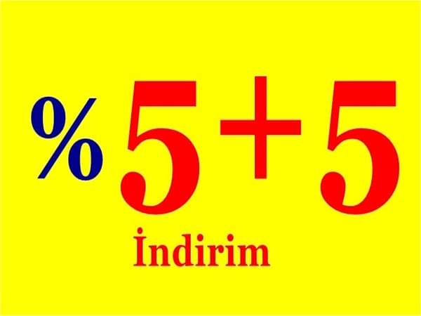 Toplamda %10 İndirim